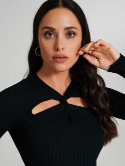 Maglione con nodo cut out  Rinascimento