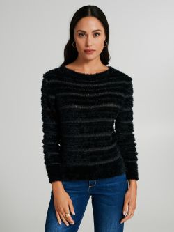 Maglione girocollo effetto peluche  Rinascimento