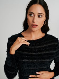 Maglione girocollo effetto peluche  Rinascimento