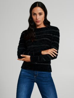 Maglione girocollo effetto peluche  Rinascimento