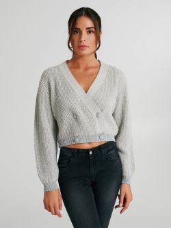 Cardigan lurex con bottoni   Rinascimento