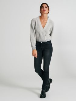 Cardigan lurex con bottoni   Rinascimento