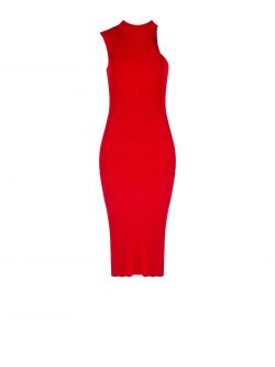 Red One-shoulder Knitted Dress  Rinascimento