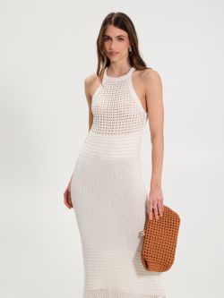 White Crochet Dress   Rinascimento