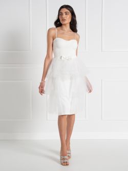 Tubino midi con Gonna in Tulle Linea Sposa  Rinascimento