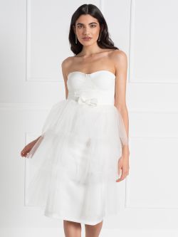 Tubino midi con Gonna in Tulle Linea Sposa  Rinascimento