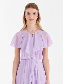 Atelier shrug with jabot collar, lilac Atelier shrug with jabot collar, lilac Rinascimento