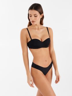 Gepolsterter Bandeau-BH  Gepolsterter Bandeau-BH in Schwarz Rinascimento