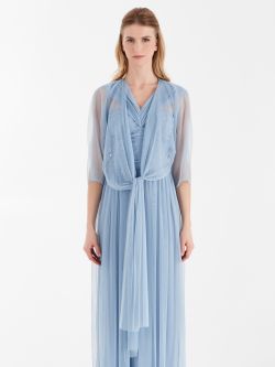 Atelier tulle stole, light blue Atelier tulle stole, light blue Rinascimento