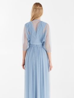 Atelier tulle stole, light blue Atelier tulle stole, light blue Rinascimento
