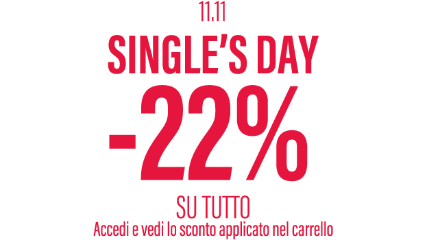 -22% su tutto, accedi e vedi lo sconto applicato nel carrello