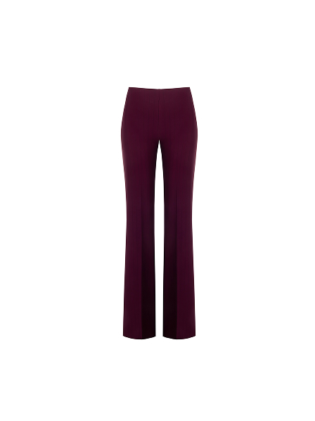 Pantaloni Bordeaux con Riga Nera