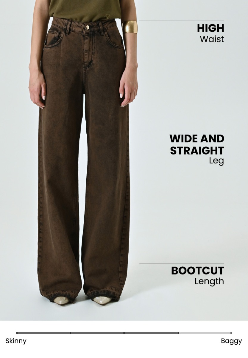 Straight Brown Jeans