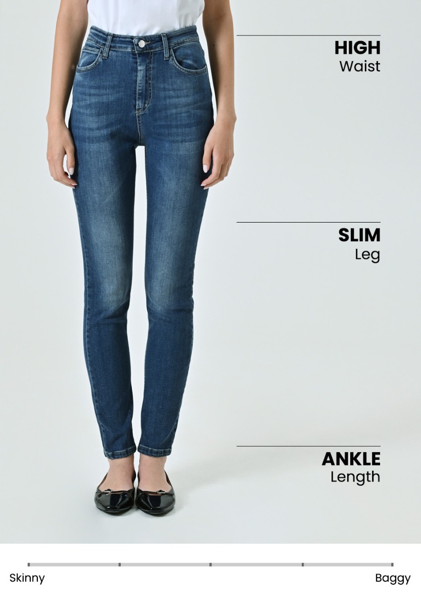 Skinny High-waist Jeans