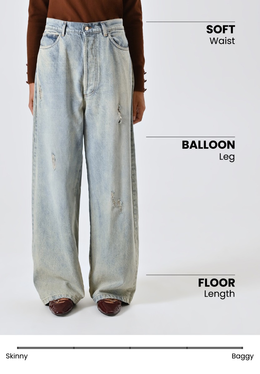 Distressed Light Jeans