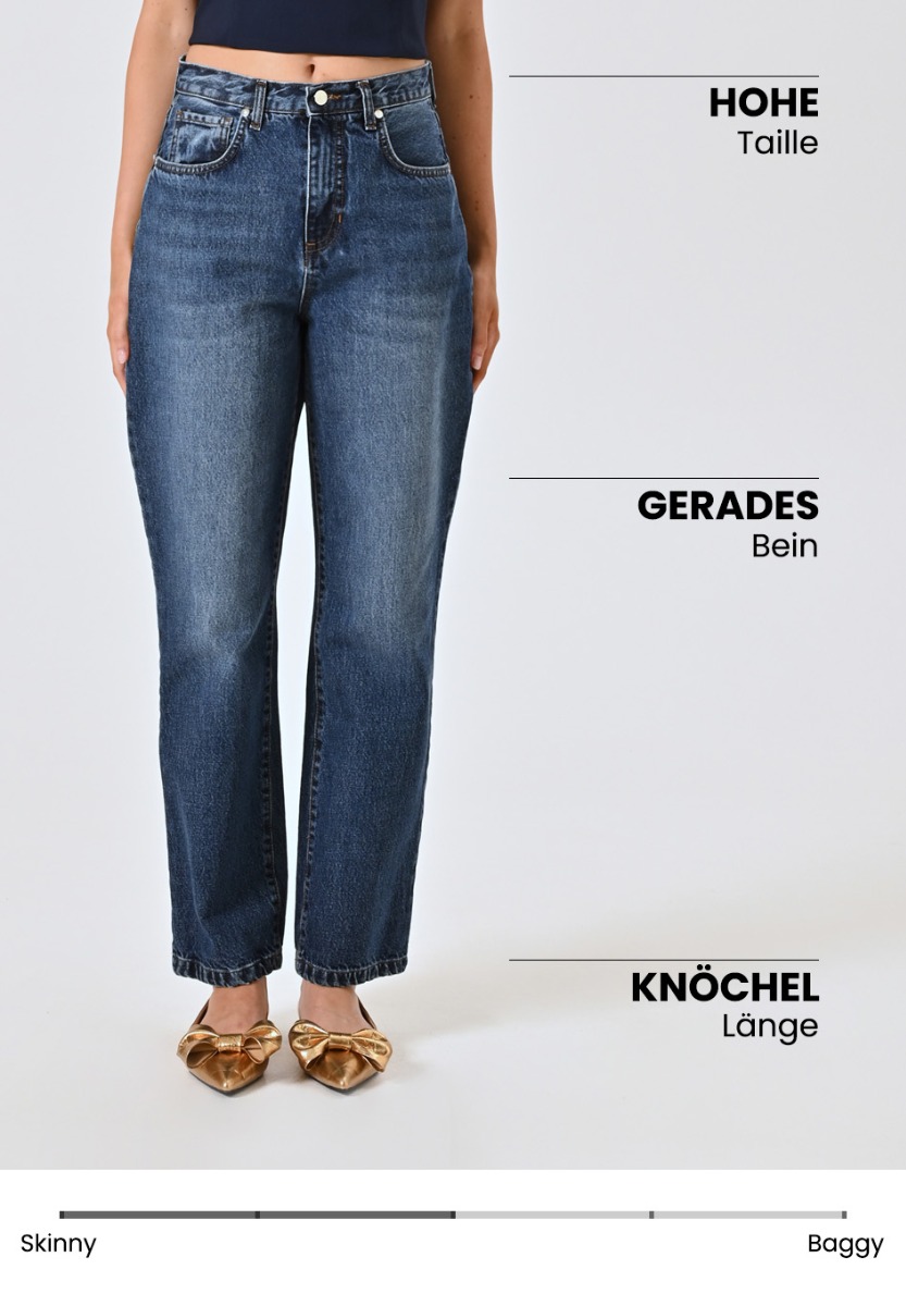Jeans mit mittlerer Waschung