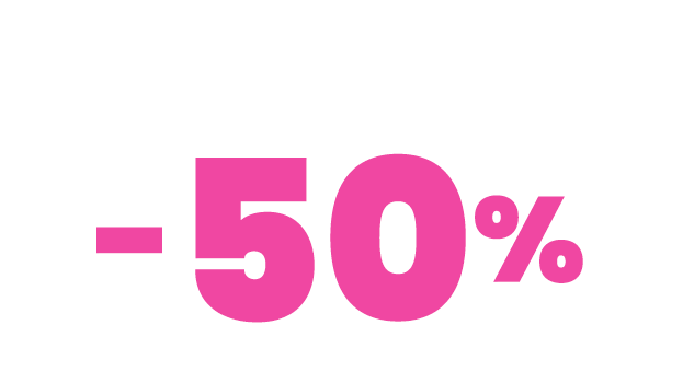 Soldes jusqu'à -50%