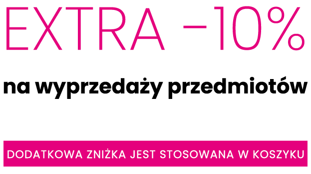 Extra 10% na wyprzedaży przedmiotów do -50%