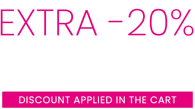 EXTRA -20% on sale items up to 50% off