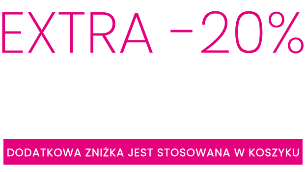 EXTRA -20% na wyprzedaży przedmiotów do -50%