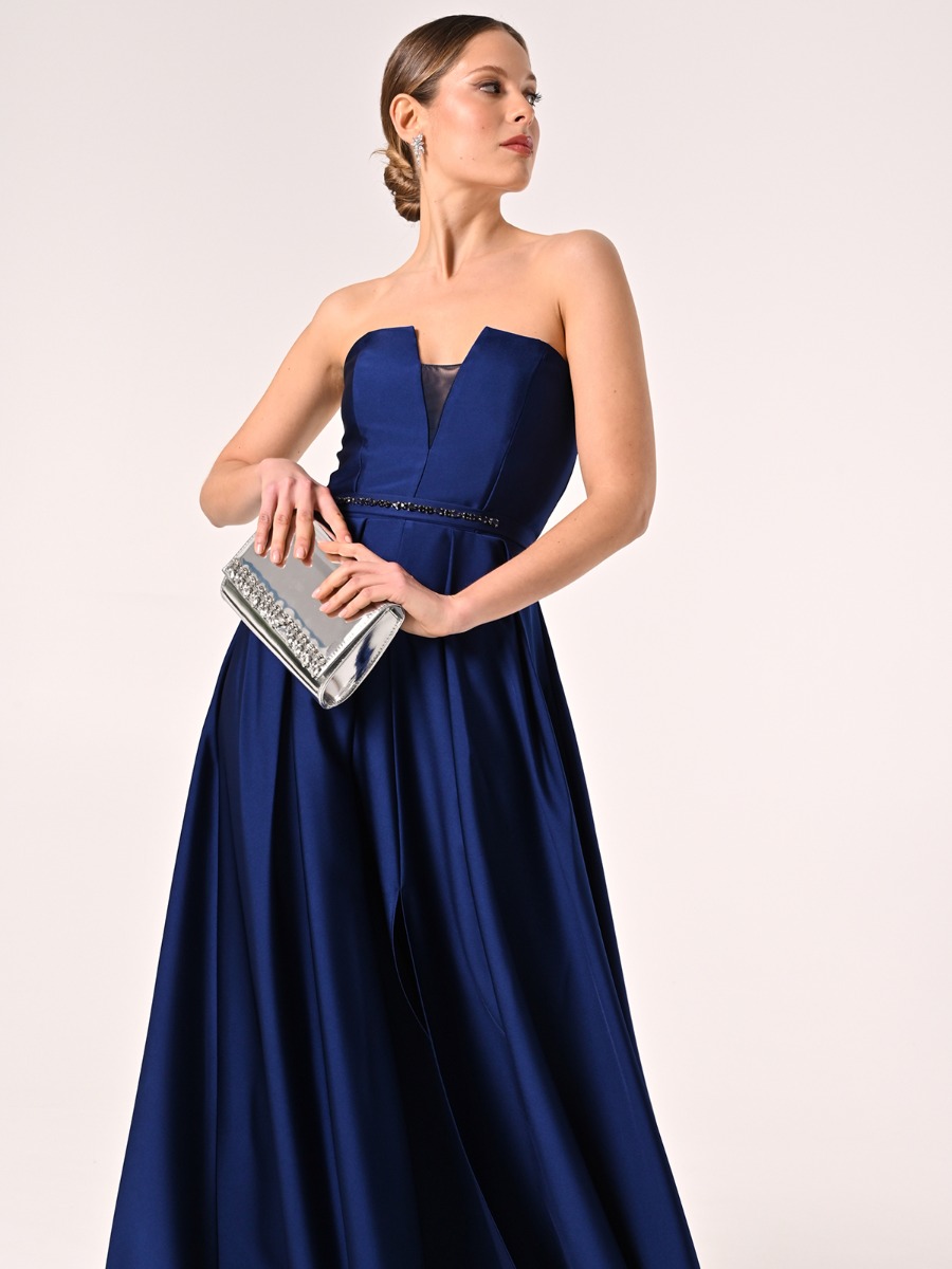 Rinascimento Atelier Blue Dress with Full Skirt