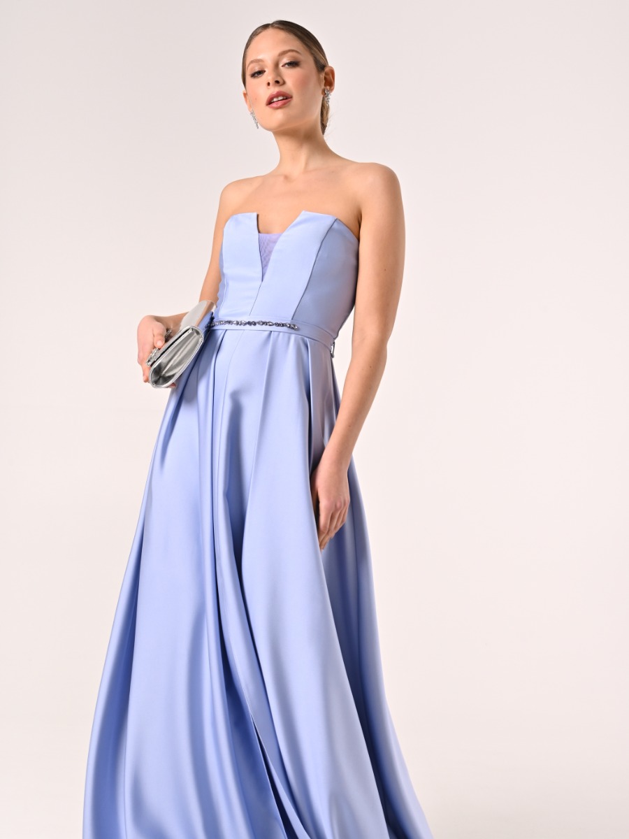 Rinascimento Atelier Light Blue Dress with Full Skirt