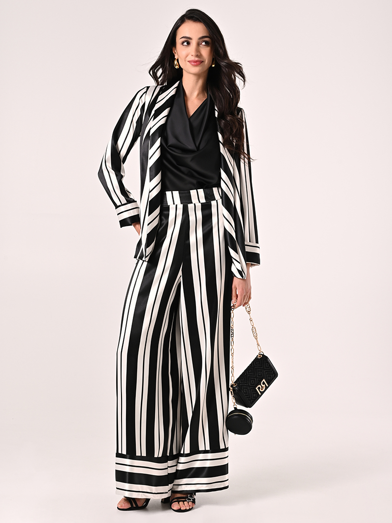 Pantaloni a Righe Black & White