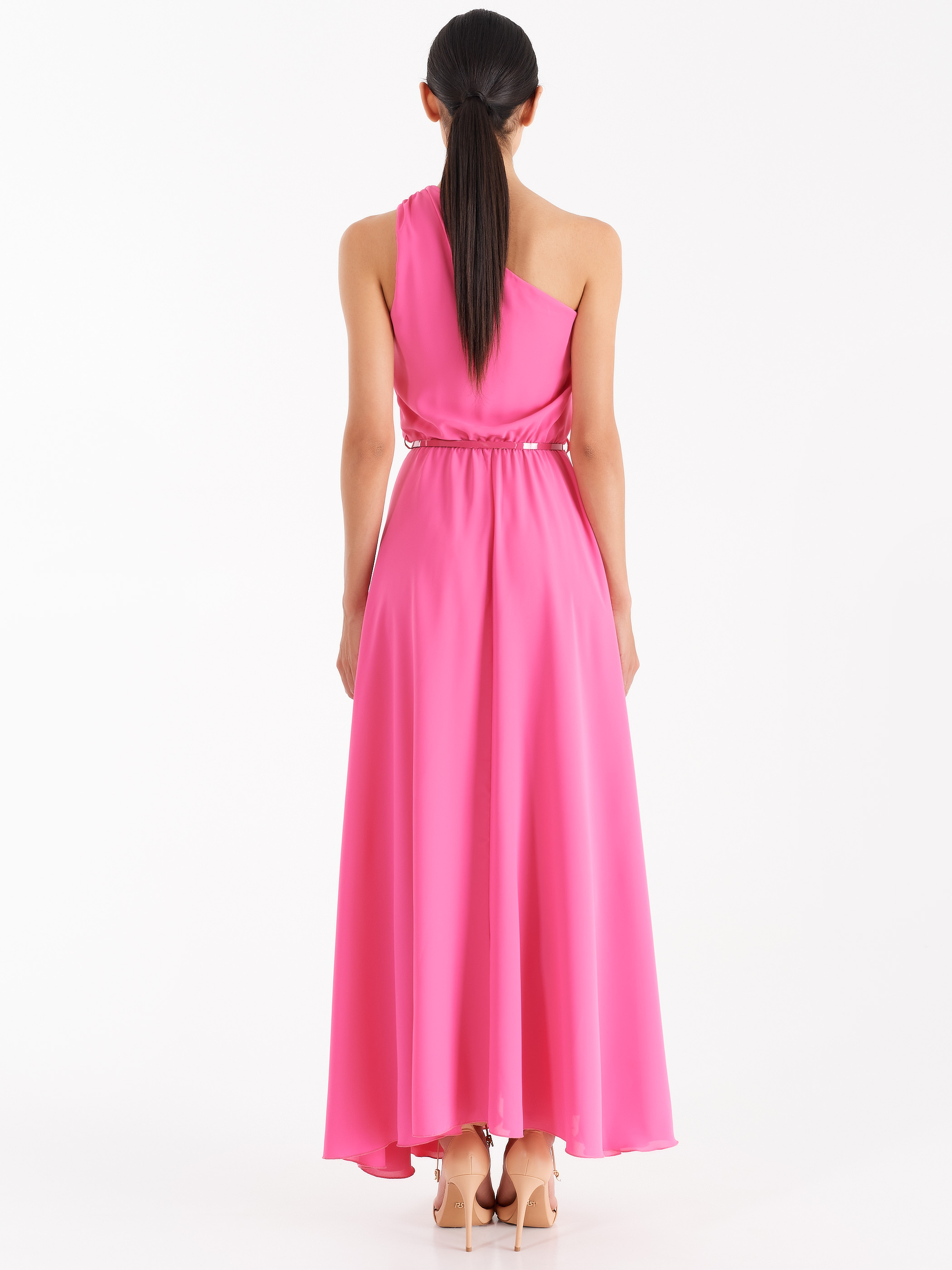 Langes Kleid Mit Nur Einer Schulter Bubble Rose Damen Rinascimento