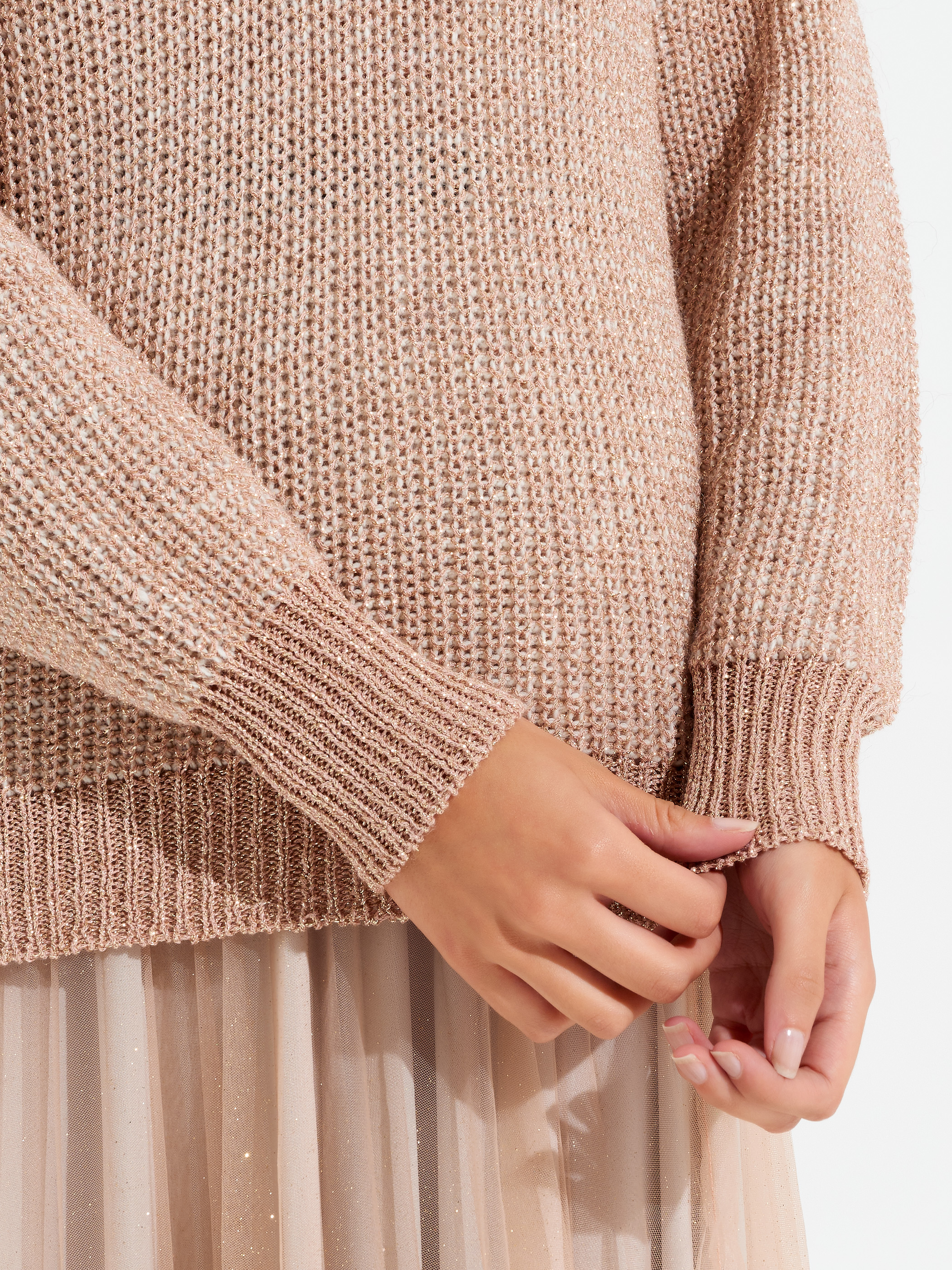 lurex knitwear