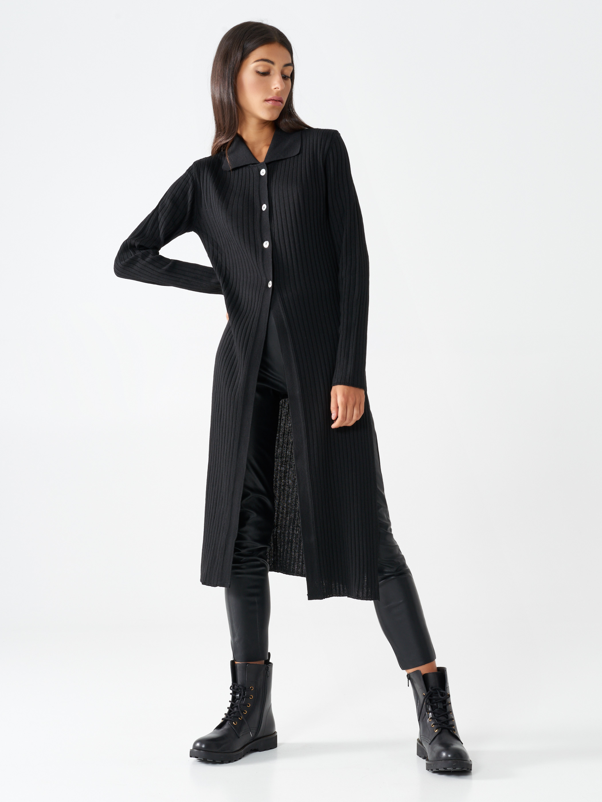 black maxi cardigan